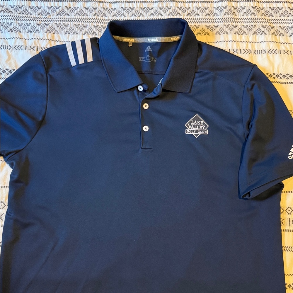 Adidas Dark Blue Polo with Logo